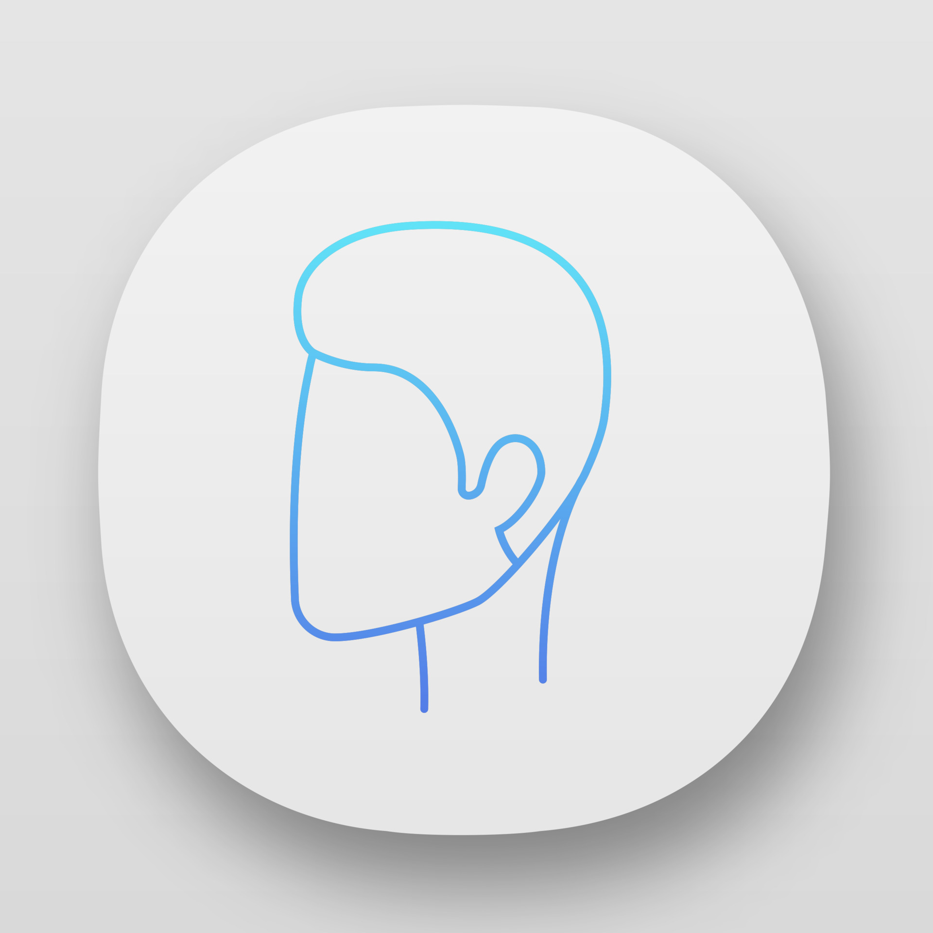 Man hairstyle app icon. Hair care. Man head with short stylish haircut.  Professional hairstyling. Hairdresser services. UI UX user interface. Web  or mobile applications. Vector isolated illustrations 6160925 Vector Art at  Vecteezy