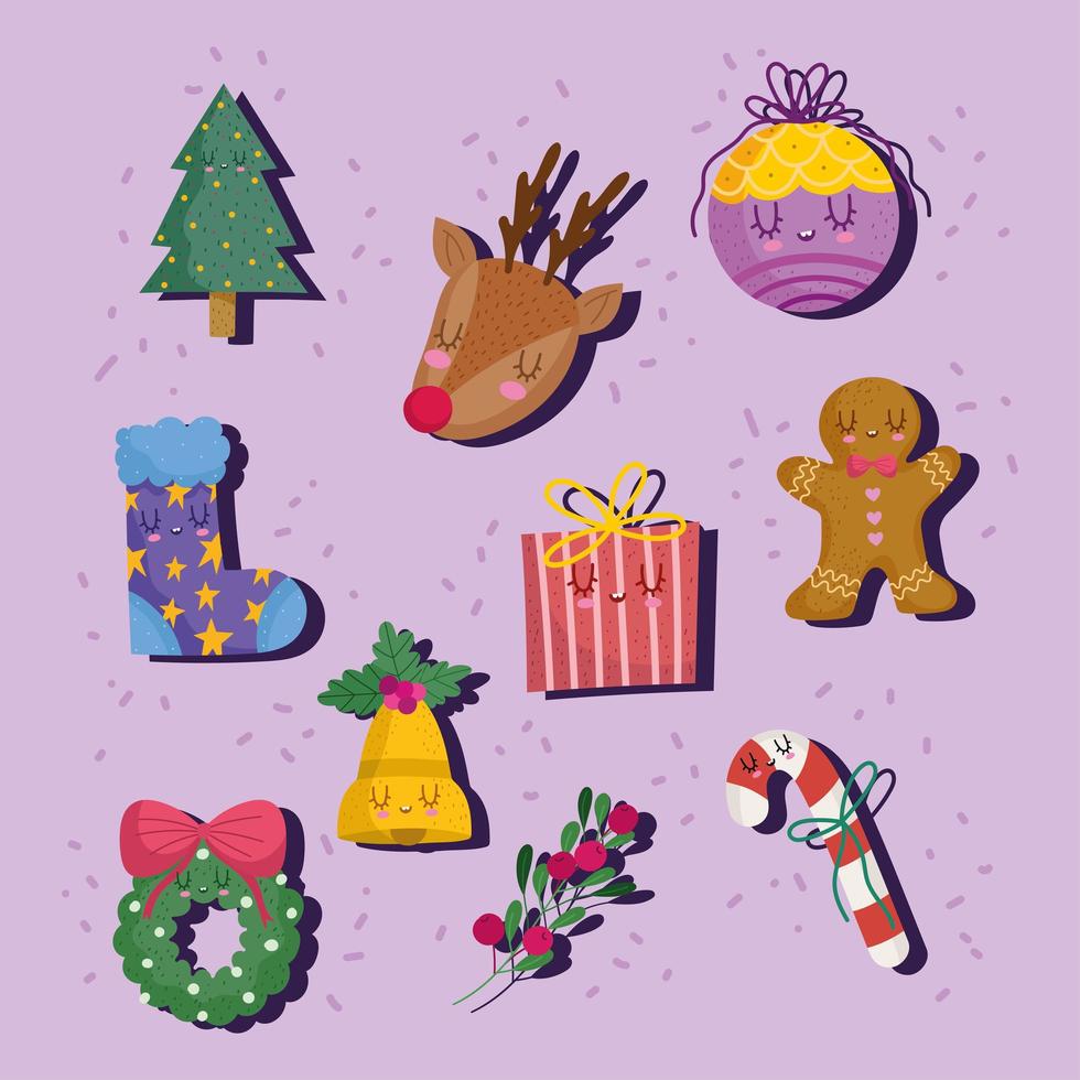 icon of christmas vector
