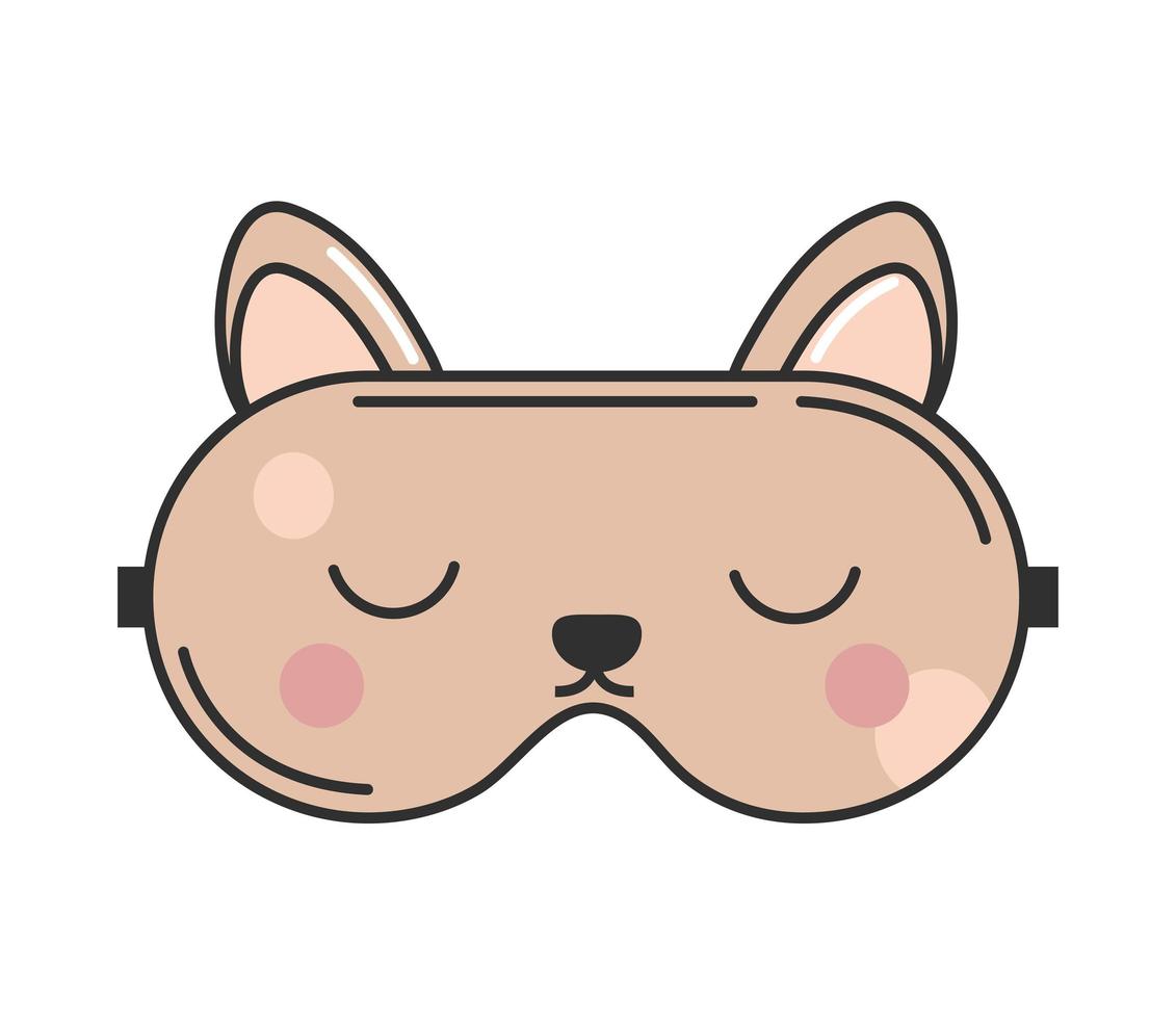 cute sleep mask vector