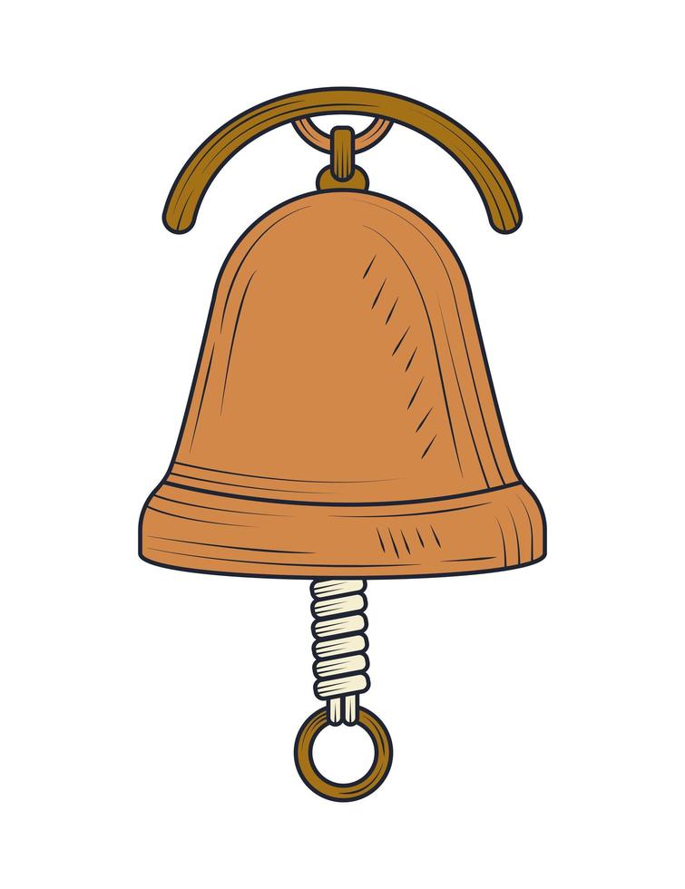 bell nautical icon vector
