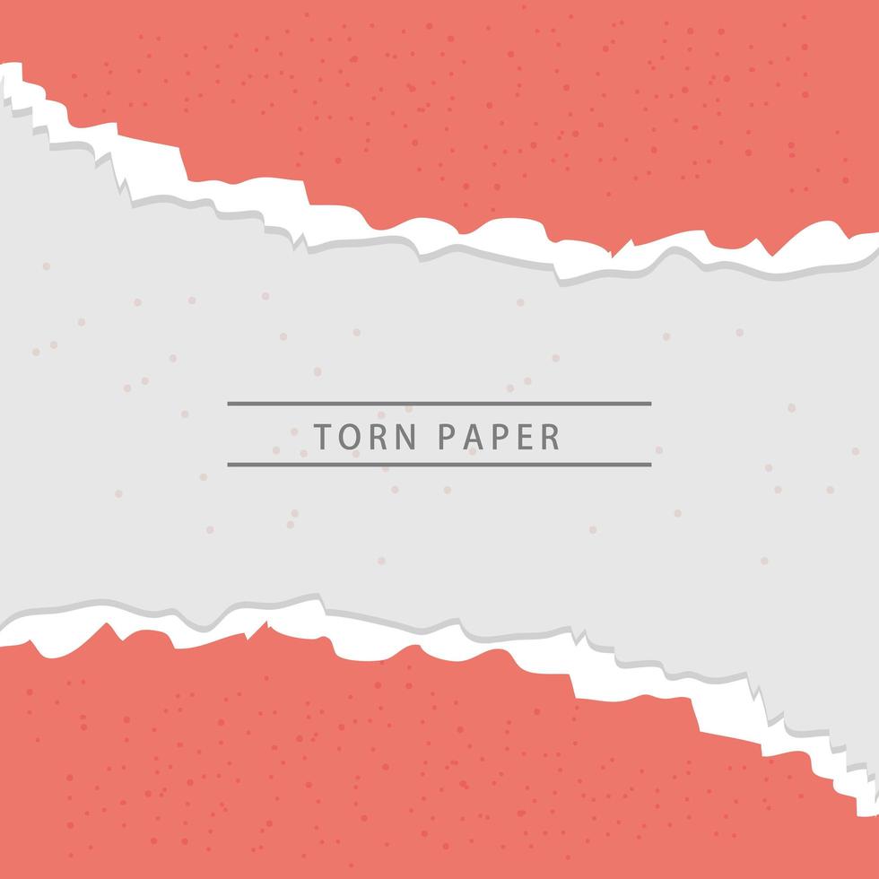 torn paper design vector