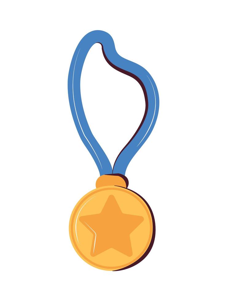 premio medalla estrella vector