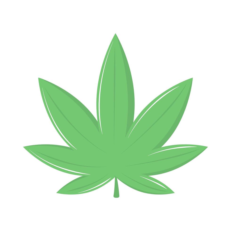 icono de planta de cannabis vector