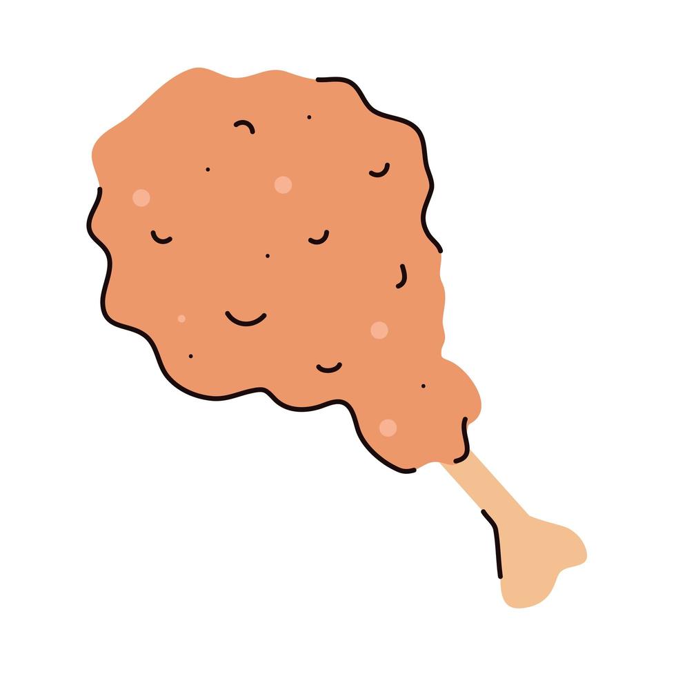 crispy fried chicken vector