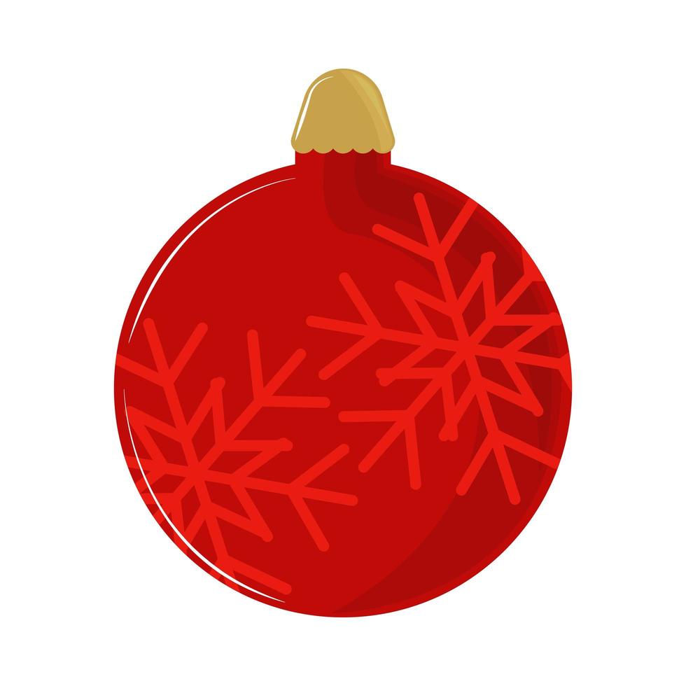 bola de navidad decorativa vector