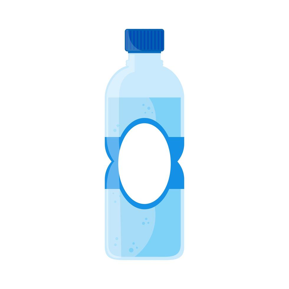 plastic water bottle vector