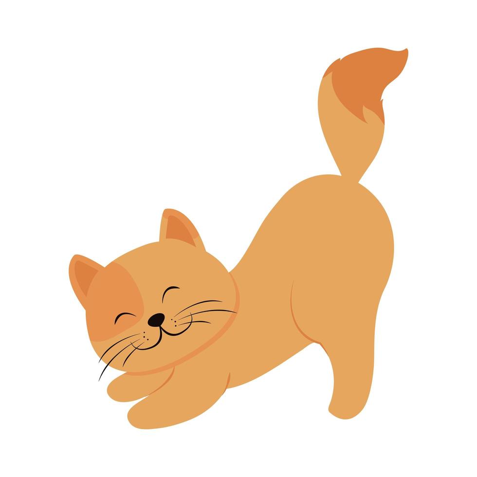 dibujos animados lindo gato vector