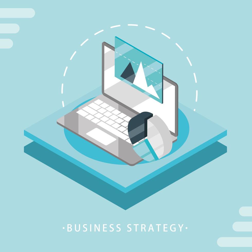 business strategy data vector