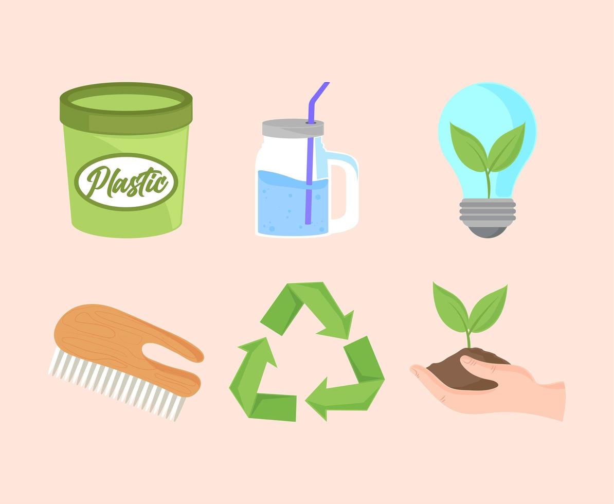set of ecology vector