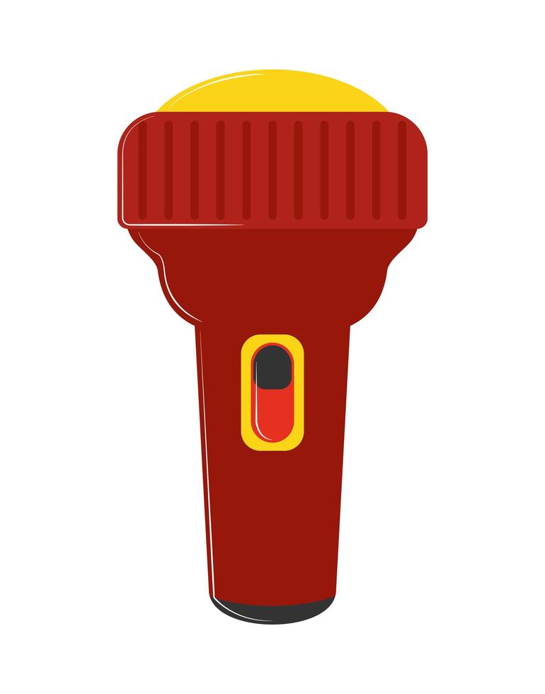 flashlight equipment icon vector