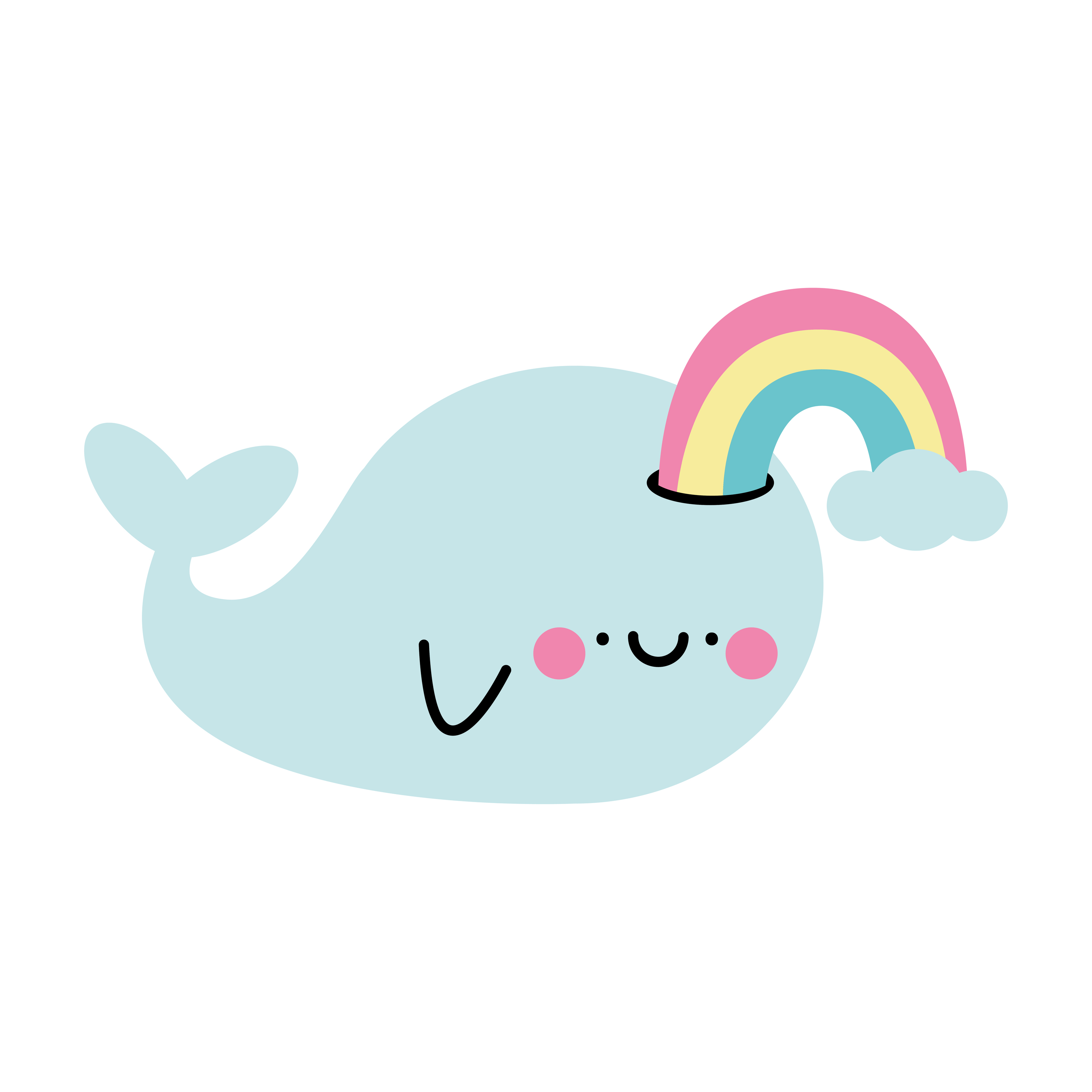 Download HD #baleia #cute #kawaii #whale #fofo - Kawaii Stickers