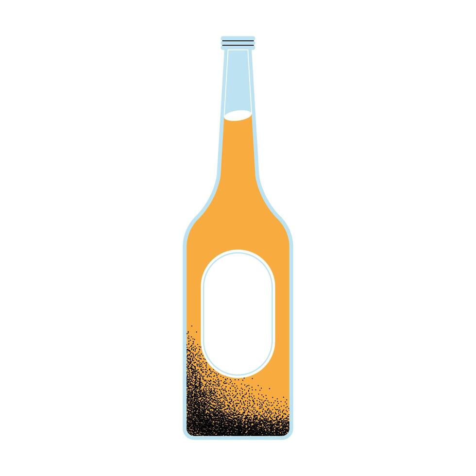 beer bottle drink vector