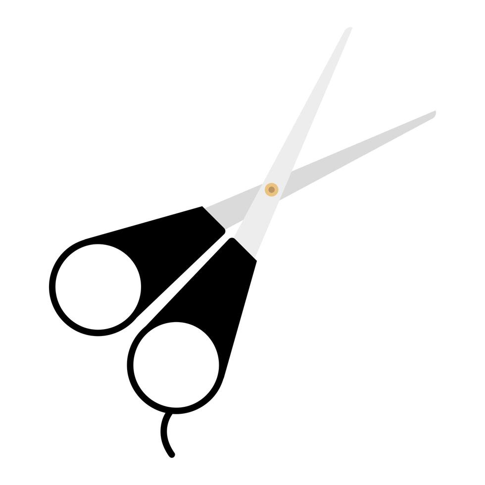 hair scissors tool vector