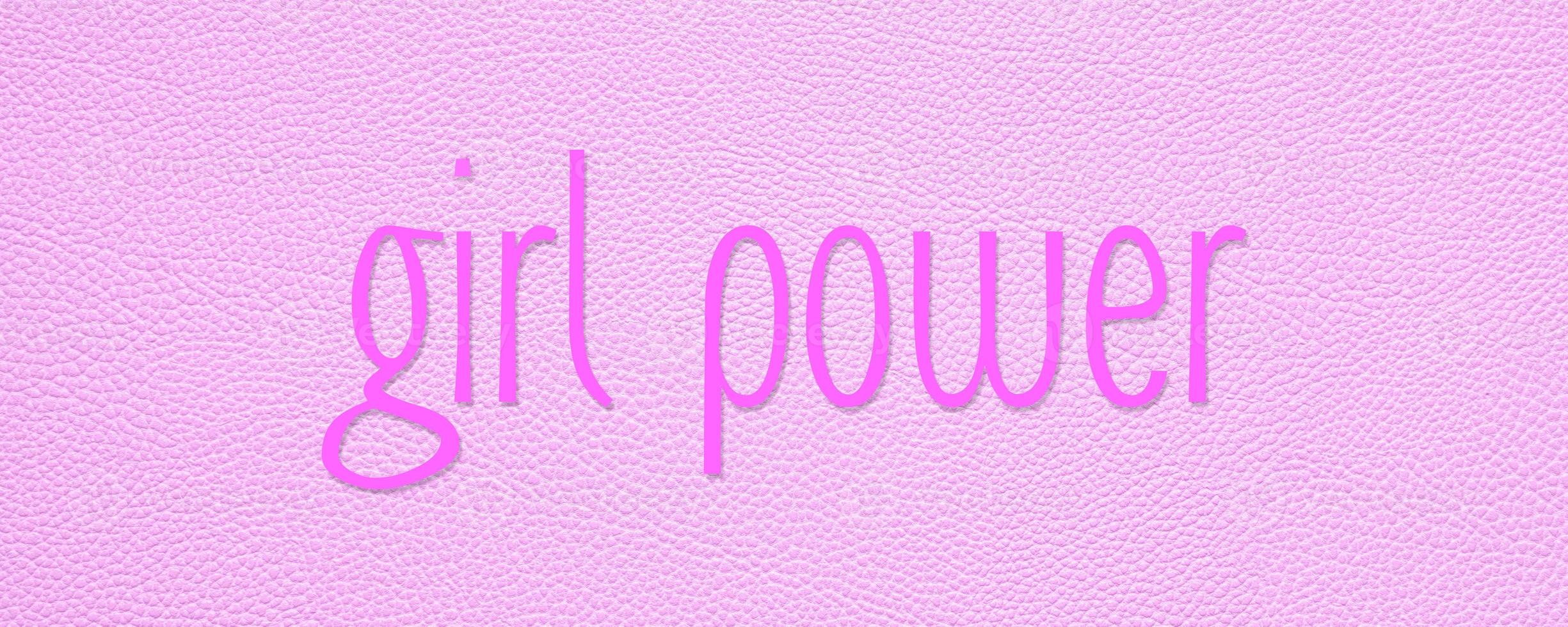 pink girl power banner or header photo
