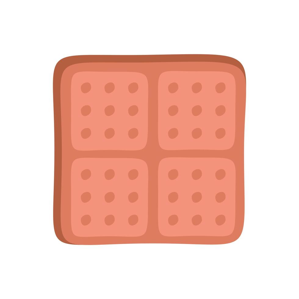 square wafer cookie vector