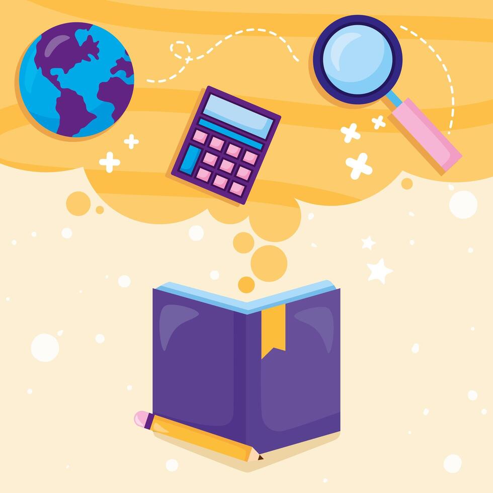 education and symbols vector