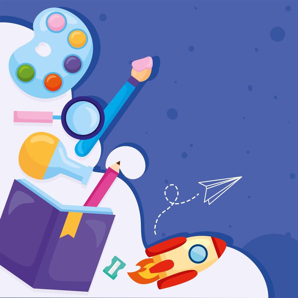 school book design vector