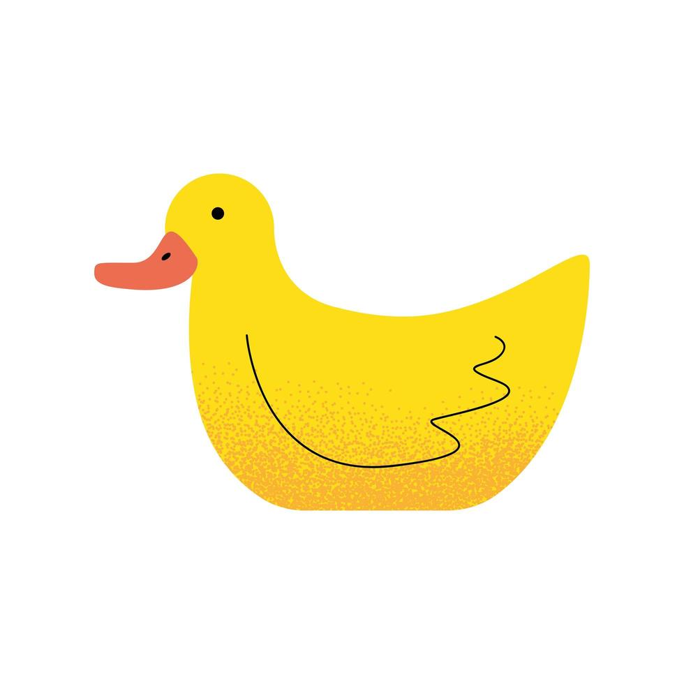 little duck toy vector