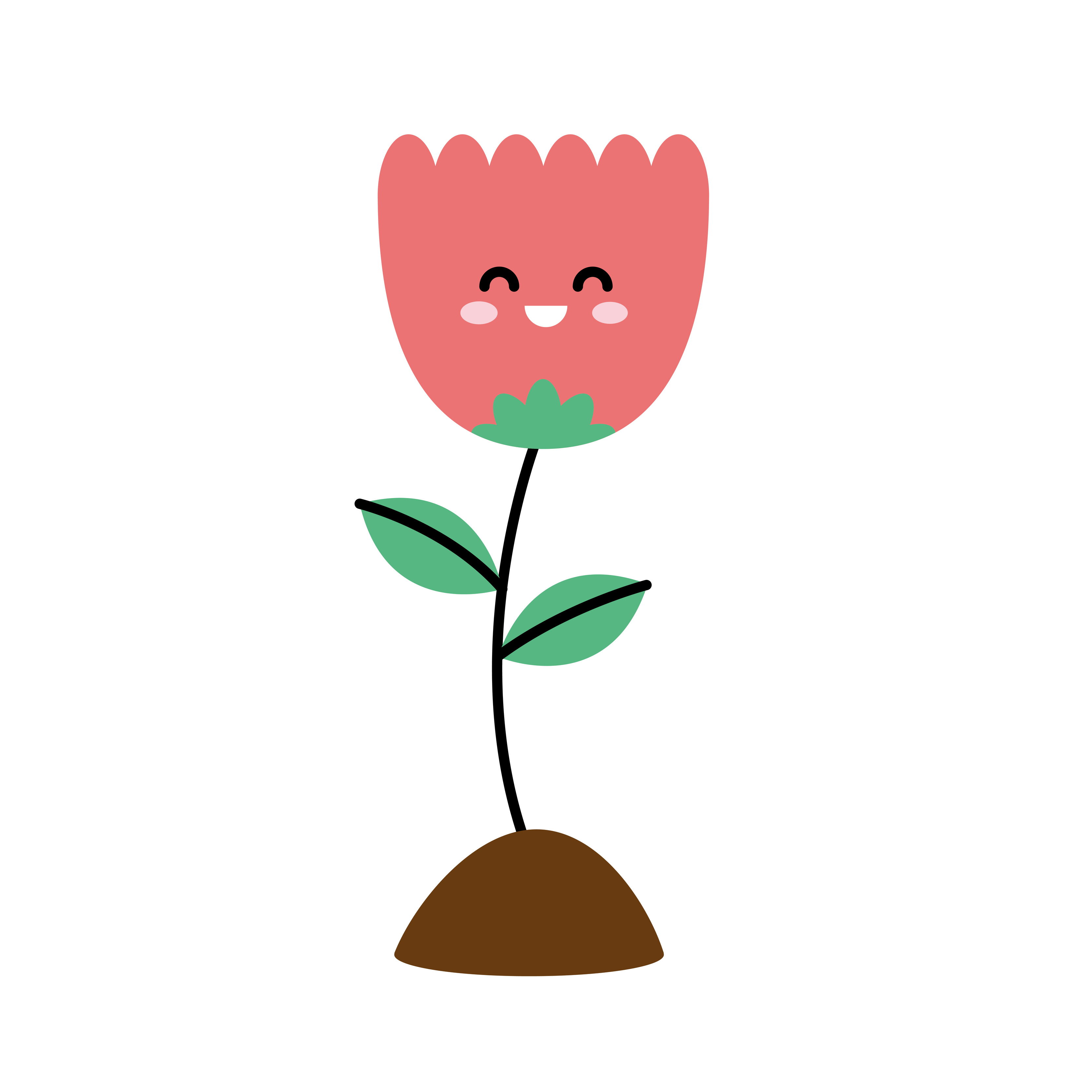 Cute Flower Kawaii Vector Art At Vecteezy