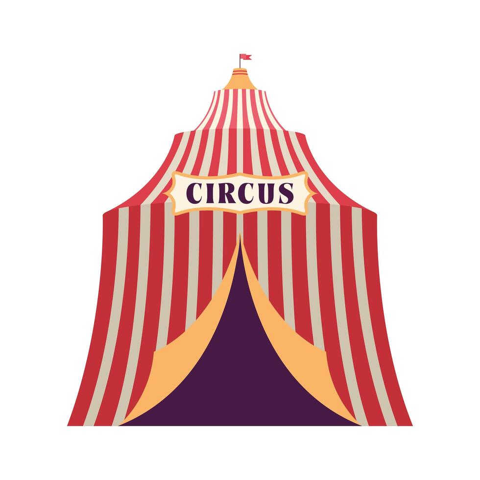 circus tent classic vector