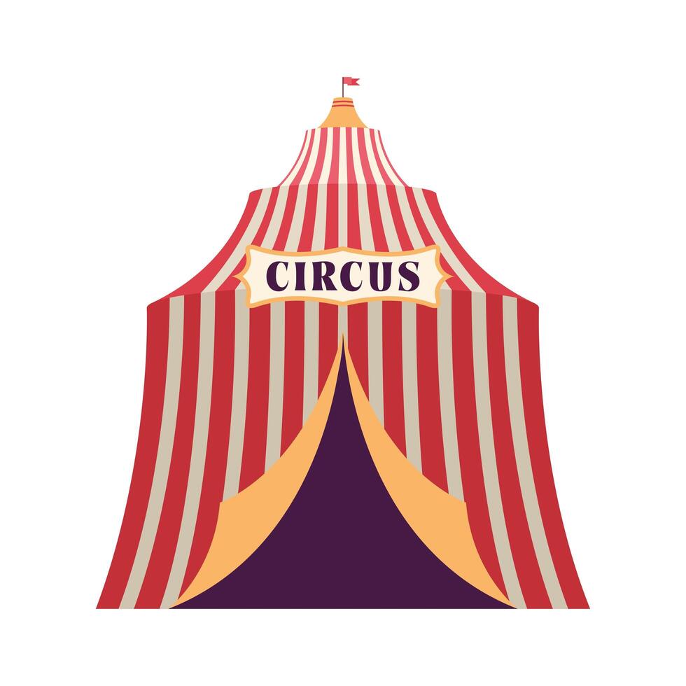 circus tent classic vector