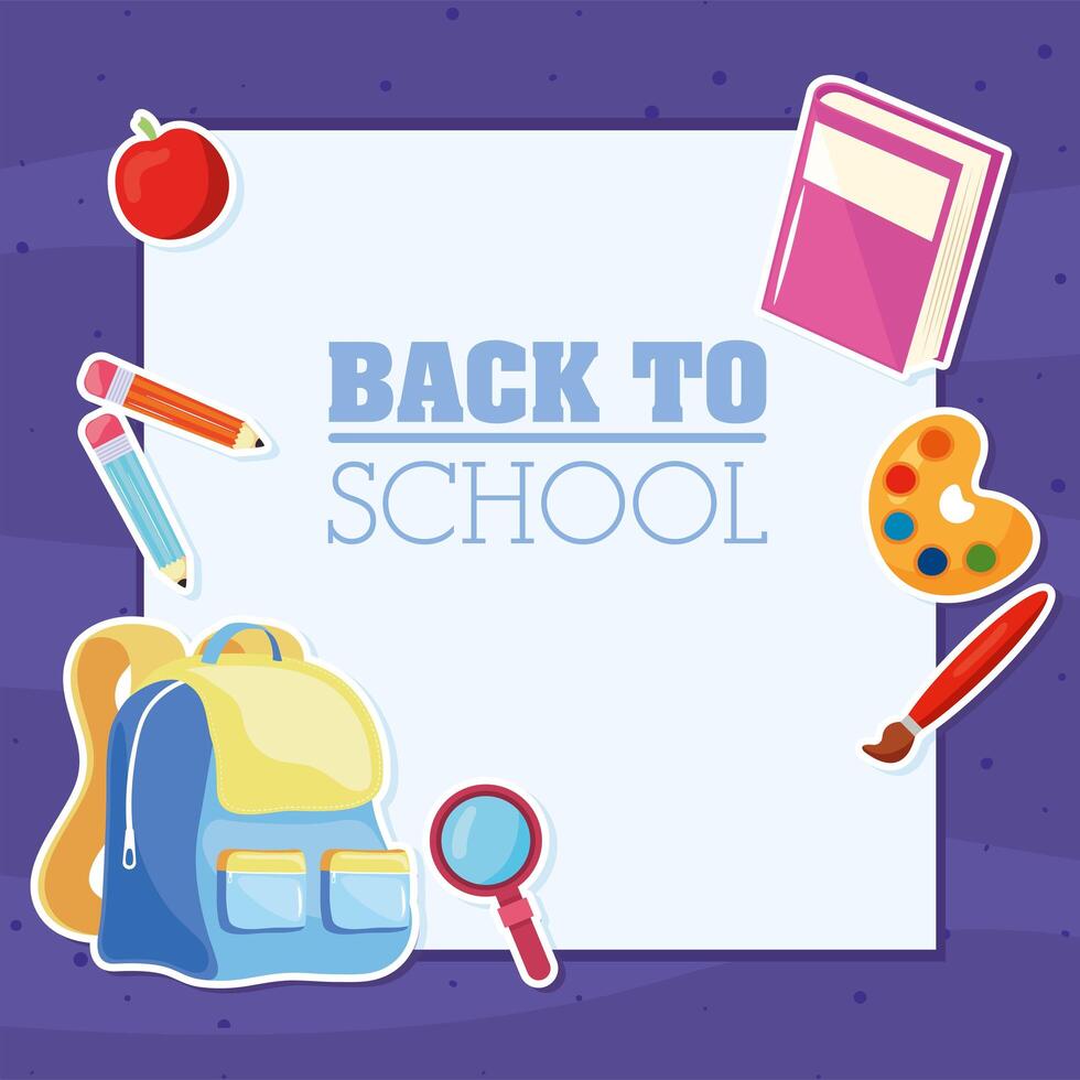 back to school graphic vector