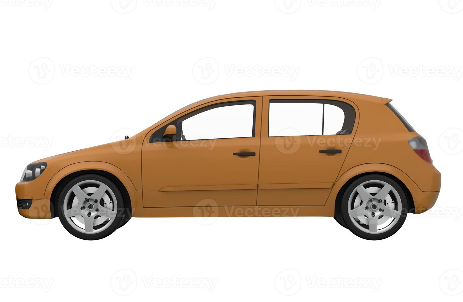 orange automobile 3d illustration rendering texture photo