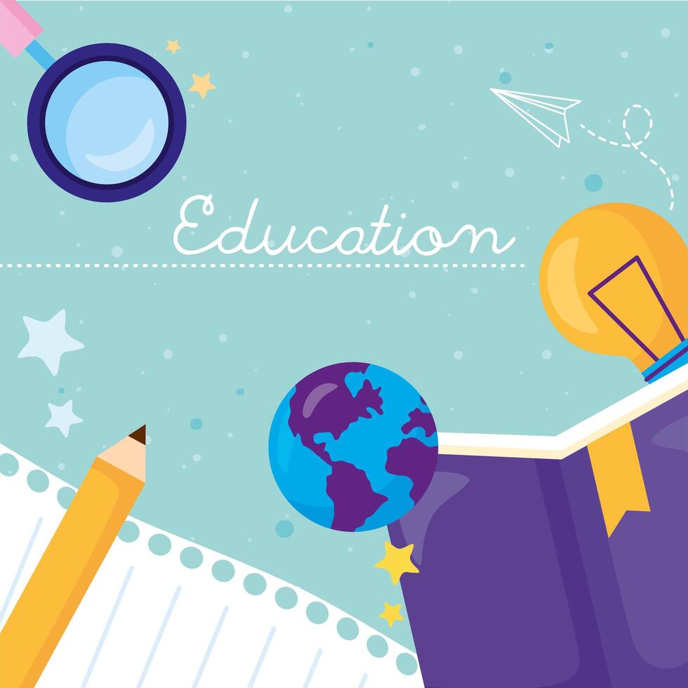 education book design vector