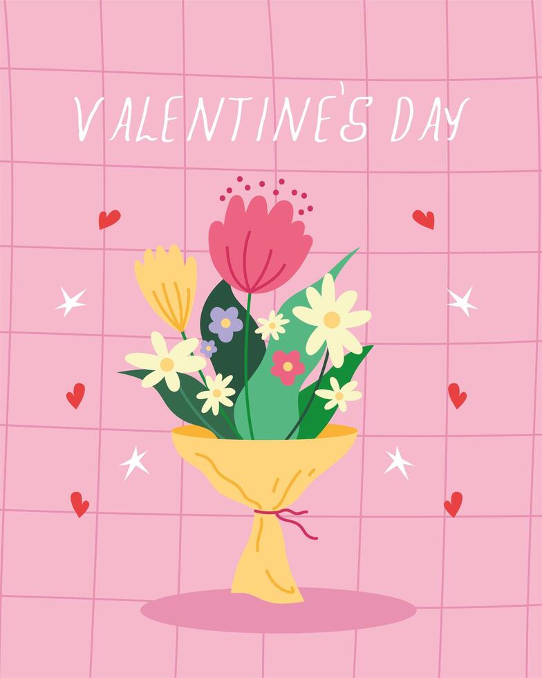 tarjeta del día de san valentín vector