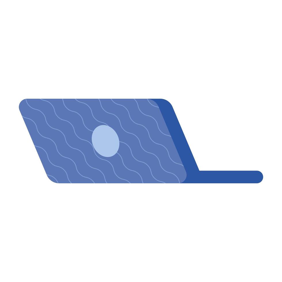 laptop computer device back vector