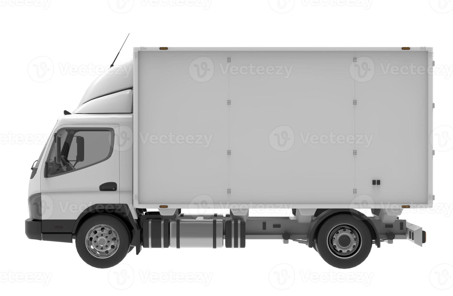 camión aislado van plantilla 3d ilustración renderizado foto