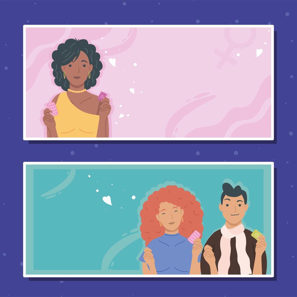friends with sexual icons vector
