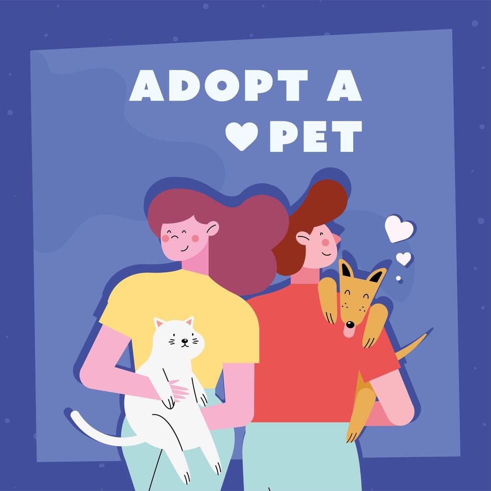 adopt a pet vector