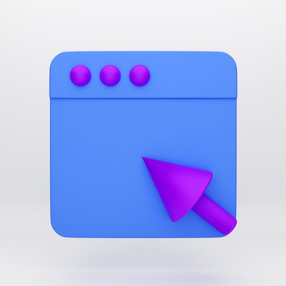 3d cartoon icon for mockup template presentation infographic  3d render illustration photo