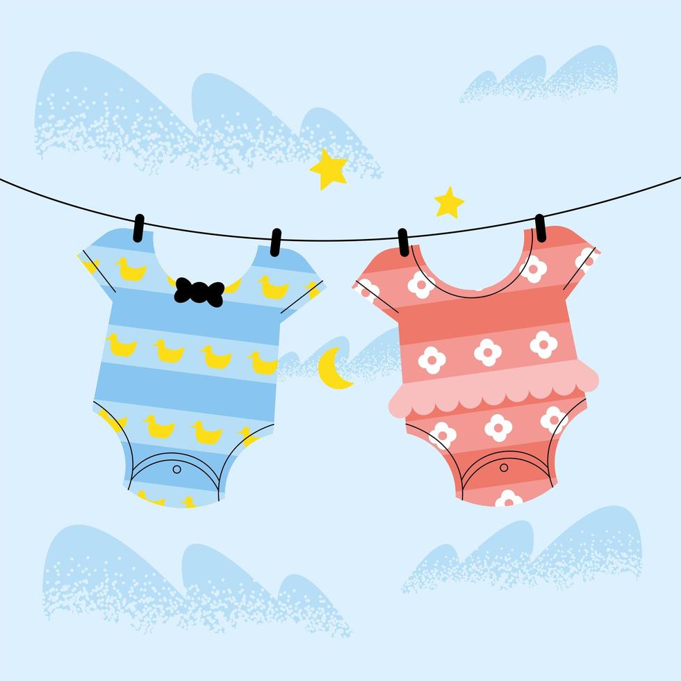baby dress hanging vector