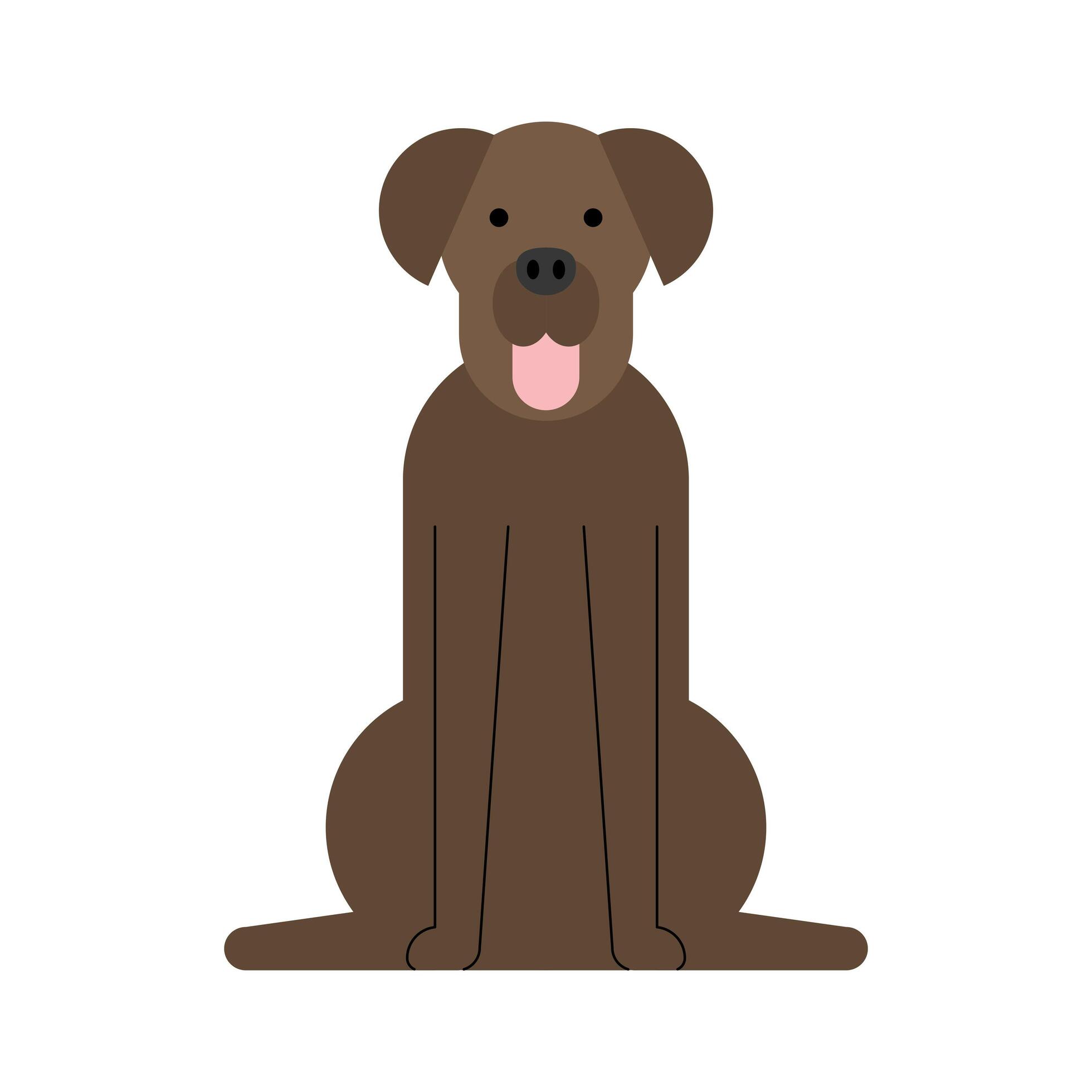cute brown dog 6165643 Vector Art at Vecteezy