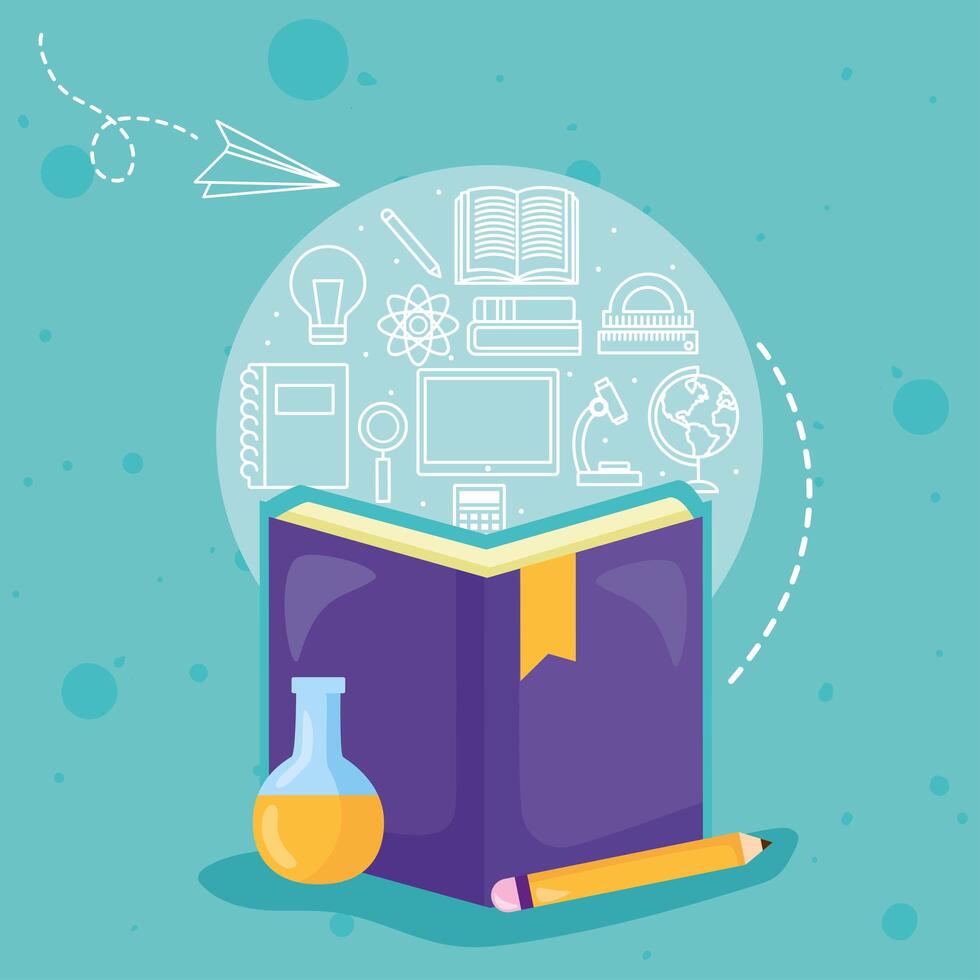 book and tools vector