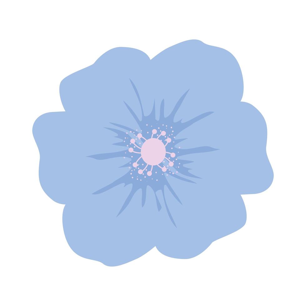 Isolated blue flower vector design 6166353 Vector Art at Vecteezy