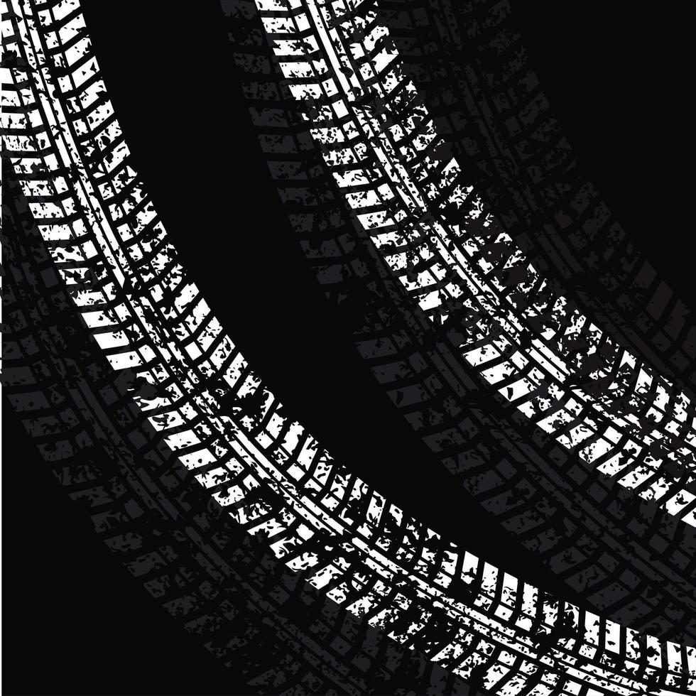 tire tracks grunge vector