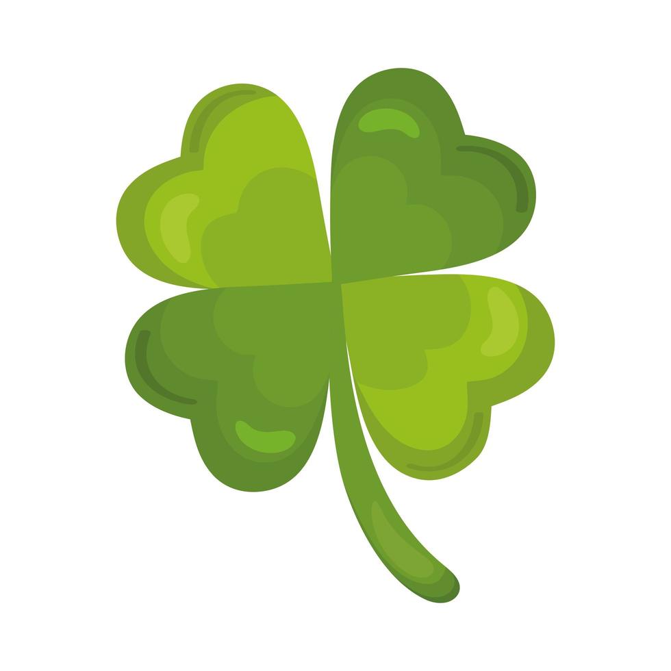 clover of fortune with four leaves vector