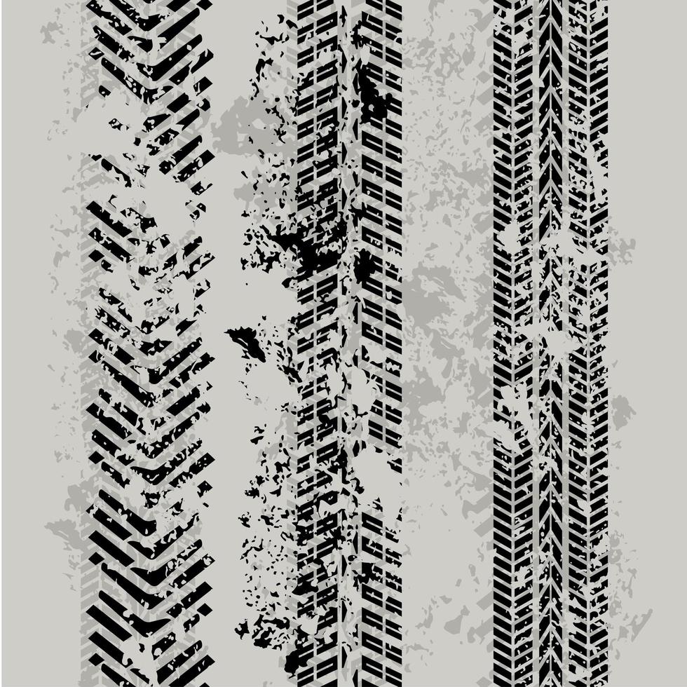 background with tire trace vector
