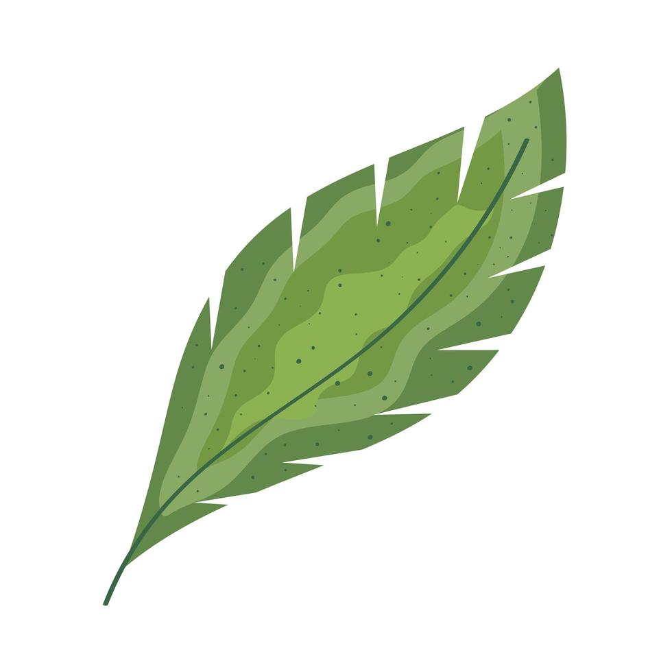 cute leaf green vector