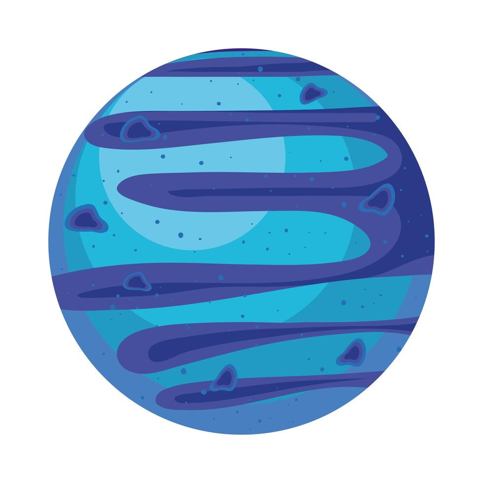 planet or sphere blue vector