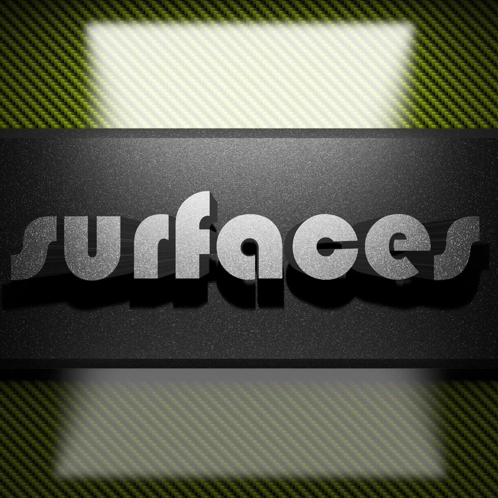 surfaces word of iron on carbon 6167677 Stock Photo at Vecteezy