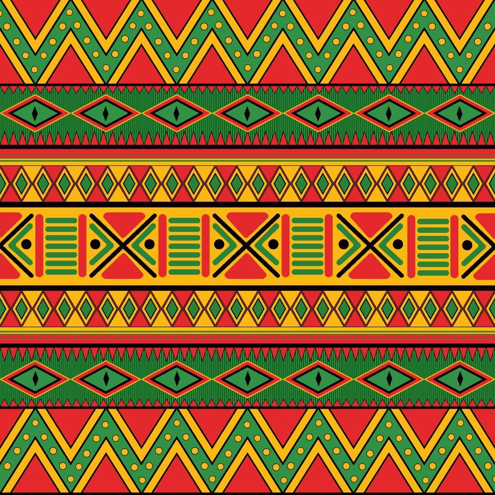 Seamless Pattern Inspired By Pan African Color vector