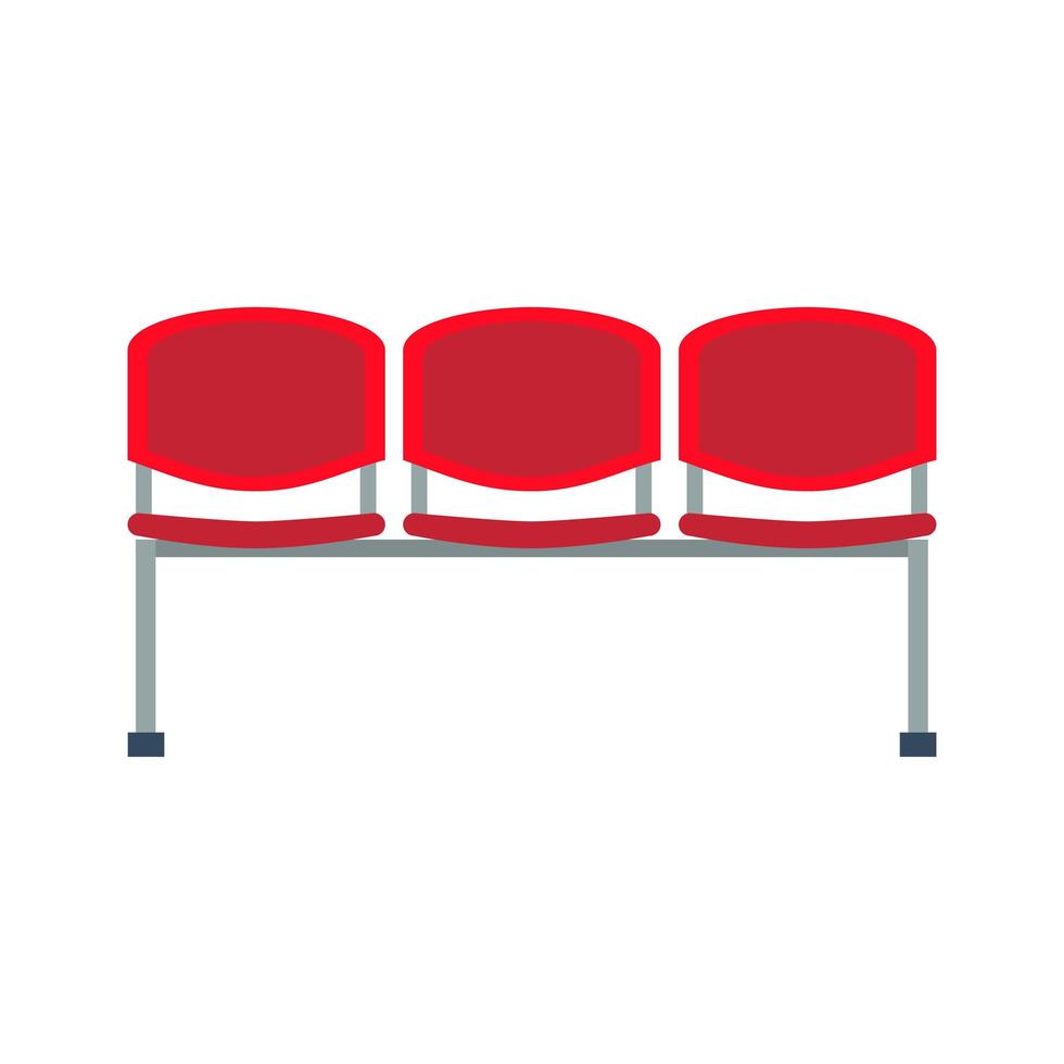 ilustración de asiento de estadio de plástico vector