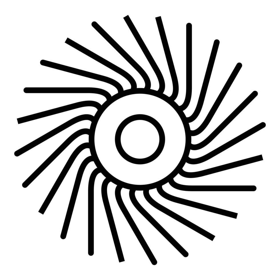 Black Hole Line Icon vector