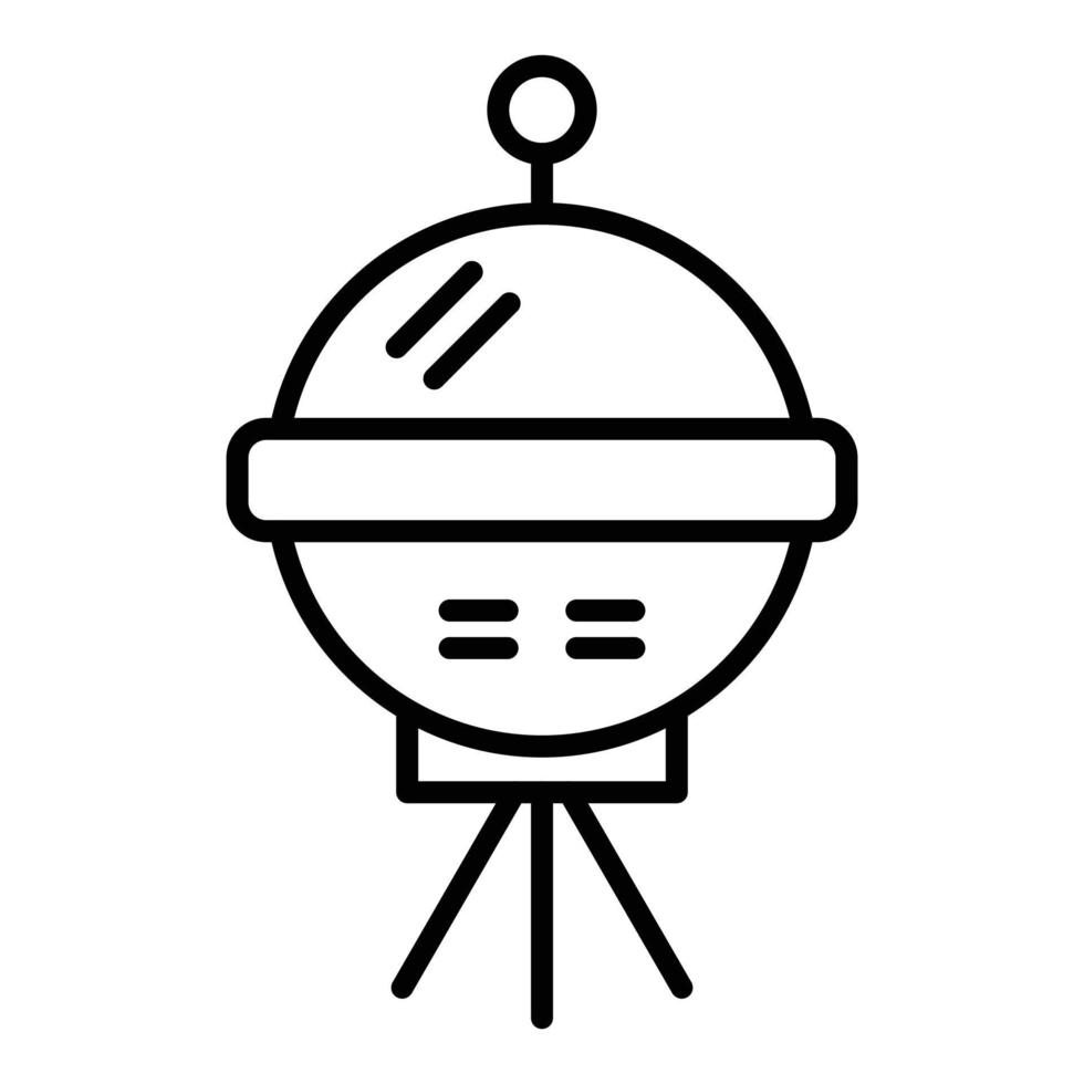 Space Probe Line Icon vector