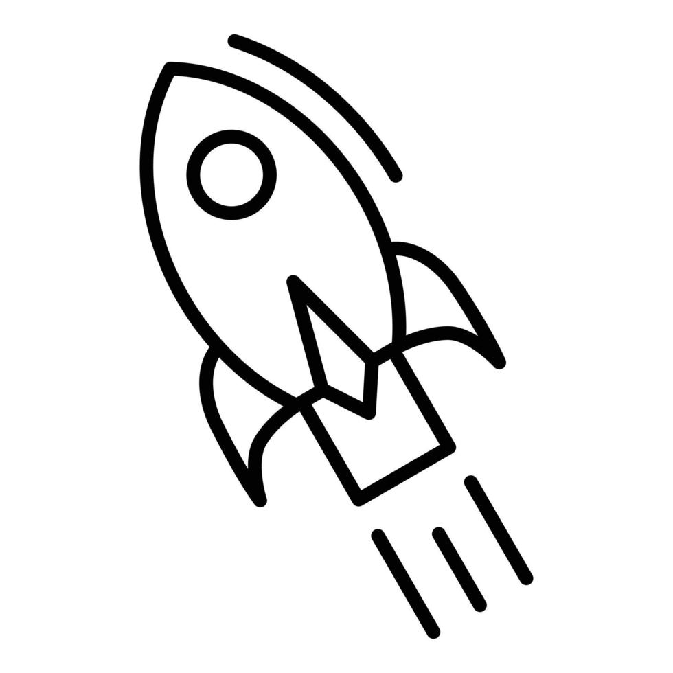 Spacecraft Line Icon vector