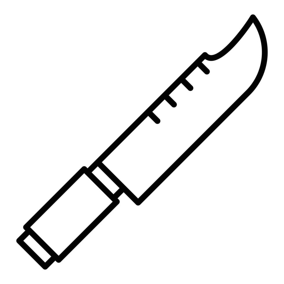 Wild Knife Line Icon vector